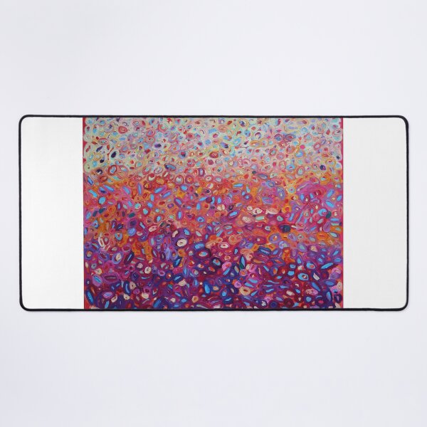 Item preview, Abstract Art Cute elegant beautiful pattern oil paint Pink Rosa Blue Red Dots designed and sold by tanabe.
