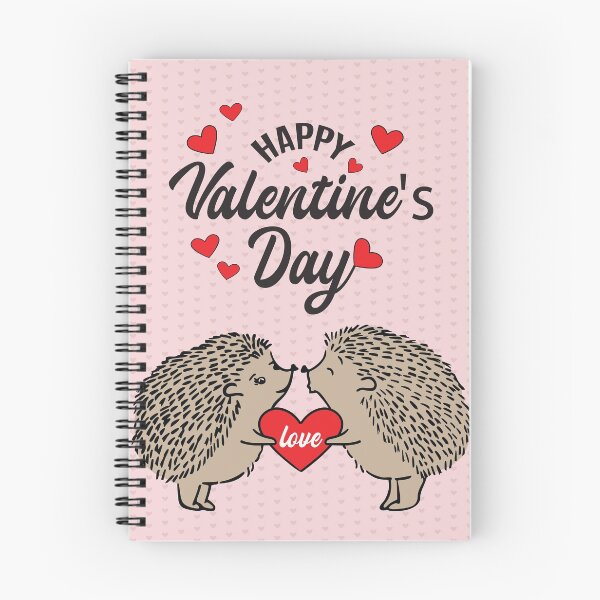 Item preview, Happy Valentines Day Cute Hedgehog Couple Kiss  designed and sold by dass-art.
