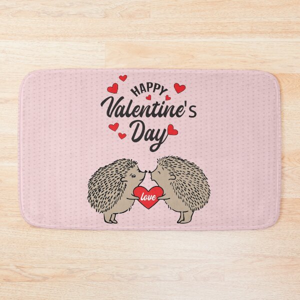 Item preview, Happy Valentines Day Cute Hedgehog Couple Kiss  designed and sold by dass-art.