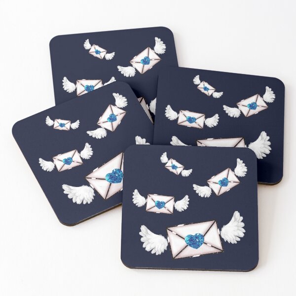 Item preview, Night Blue Love Winged Letters Valentine's Day Cupid  designed and sold by Jolly-Yosei.
