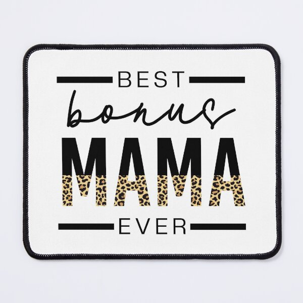 Item preview, Best Bonus Mama Ever | Gifts for stepmom, Stepmother | Bonus Mom Cheetah leopard typography | Mother's Day Gift designed and sold by Violet Treasures.