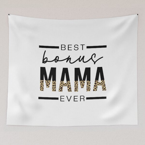 Item preview, Best Bonus Mama Ever | Gifts for stepmom, Stepmother | Bonus Mom Cheetah leopard typography | Mother's Day Gift designed and sold by Violet Treasures.