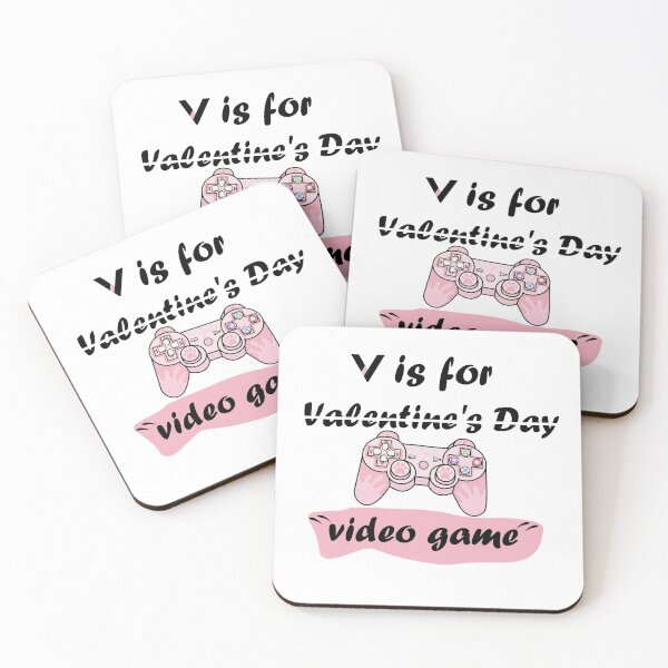 Item preview, v is for valentine day Gamer girl Valentine's Day Tshirt, Funny Valentine's Day designed and sold by hafidoox.