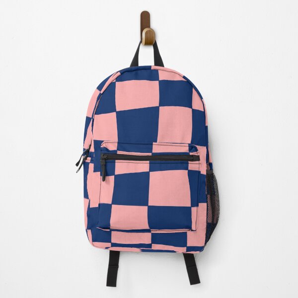 Item preview, Hand Drawn Checkerboard Pattern (navy blue/pink) designed and sold by Design Minds Boutique.