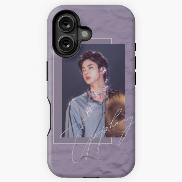 Vista previa del artículo con la obra «Jin de BTS, mundialmente guapo», diseñado y vendido por byelvina.