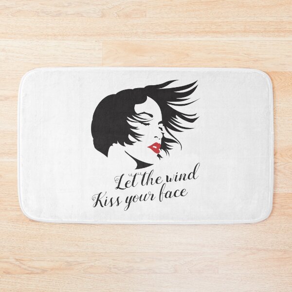 Item preview, Let The Wind Kiss Your Face Silhouette Wtih Red Lipstick designed and sold by crazycollective.