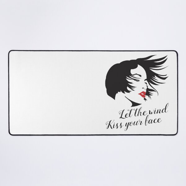 Item preview, Let The Wind Kiss Your Face Silhouette Wtih Red Lipstick designed and sold by crazycollective.