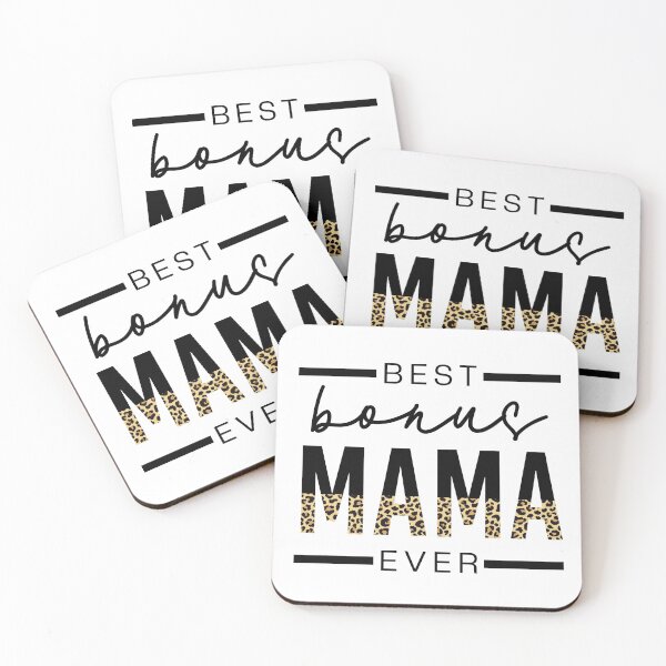 Item preview, Best Bonus Mama Ever | Gifts for stepmom, Stepmother | Bonus Mom Cheetah leopard typography | Mother's Day Gift designed and sold by Violet Treasures.