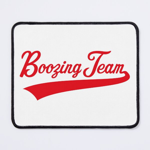 Item preview, Boozing Team Lettering (Beer / Alcohol / Red) designed and sold by MrFaulbaum.