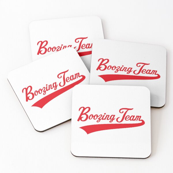 Item preview, Boozing Team Lettering (Beer / Alcohol / Red) designed and sold by MrFaulbaum.