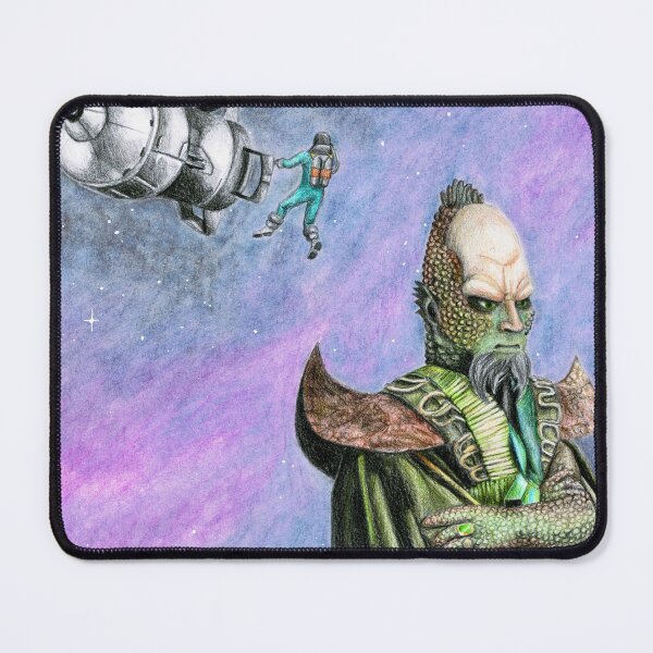 Item preview, Draconian and the Doctor in space - fan art designed and sold by Gaia Rydahl Due Rosendahl.