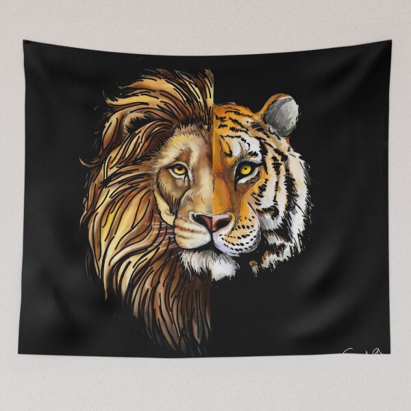 Item preview, Half Lion Half Tiger - Powerfull designed and sold by Siyamali.