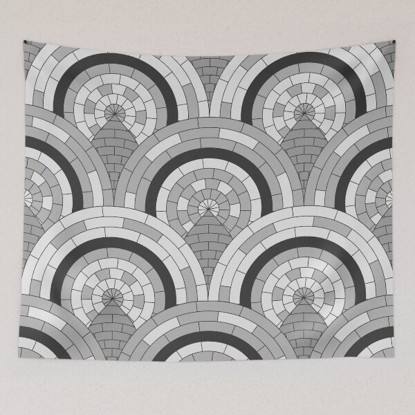 Item preview, Gray Peacock Tiles designed and sold by Carolina Diaz.