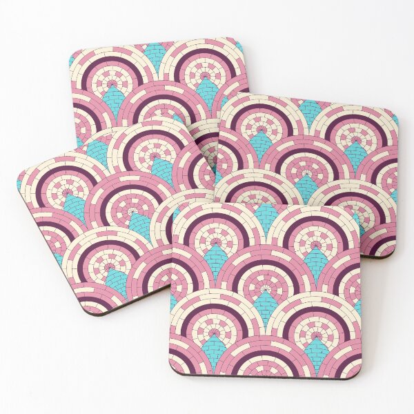 Item preview, Pink Peacock Tiles designed and sold by Carolina Diaz.
