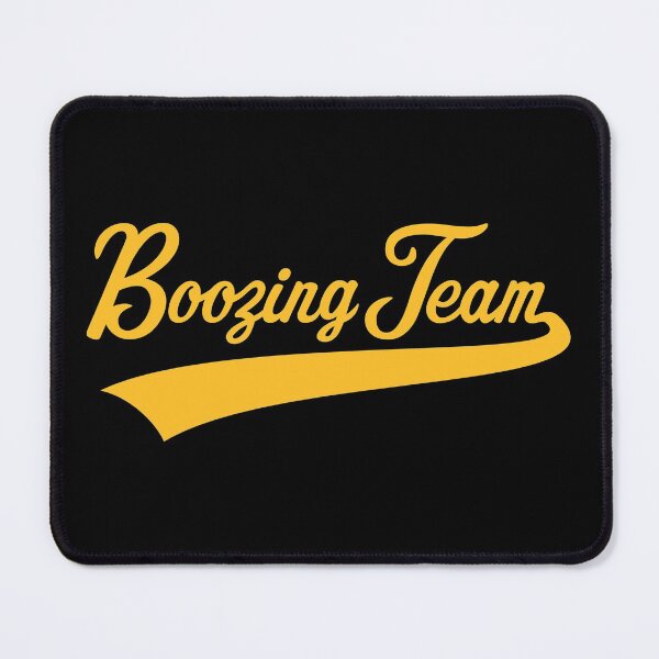 Item preview, Boozing Team Lettering (Beer / Alcohol / Gold) designed and sold by MrFaulbaum.