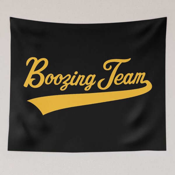 Item preview, Boozing Team Lettering (Beer / Alcohol / Gold) designed and sold by MrFaulbaum.