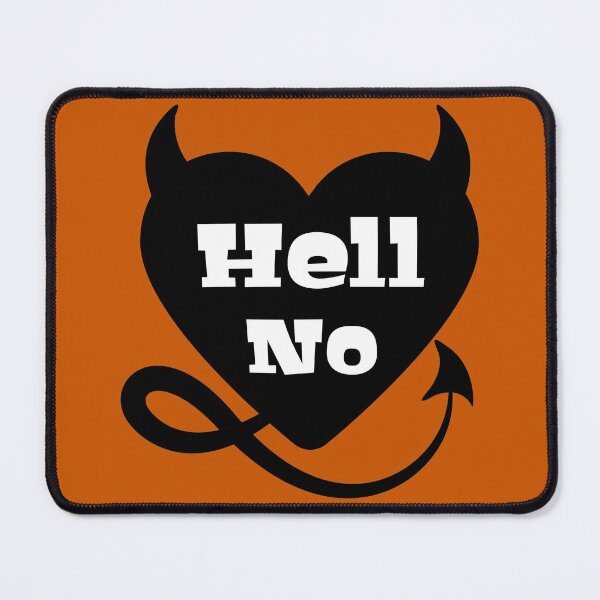 Item preview, Hell No Evil Anti Valentines Day 2022 Black Heart designed and sold by Design-Maniya.