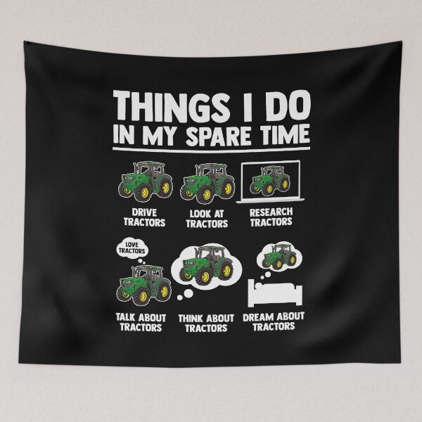 Item preview, Things I Do In My Spare Time Funny Tractor Lover designed and sold by MakeGoodChoices.