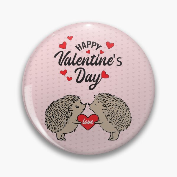 Item preview, Happy Valentines Day Cute Hedgehog Couple Kiss  designed and sold by dass-art.