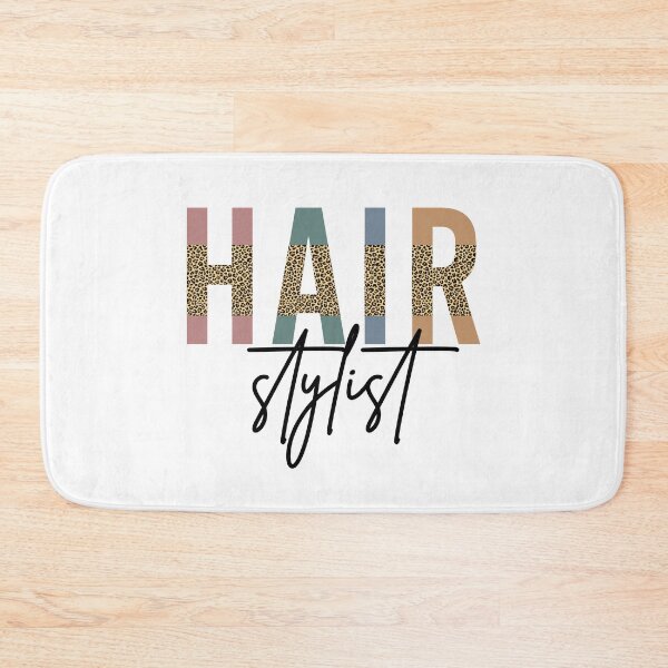 Item preview, Hair Stylist cheetah leopard typography | Hairdresser | Hair and makeup artist gifts designed and sold by Violet Treasures.