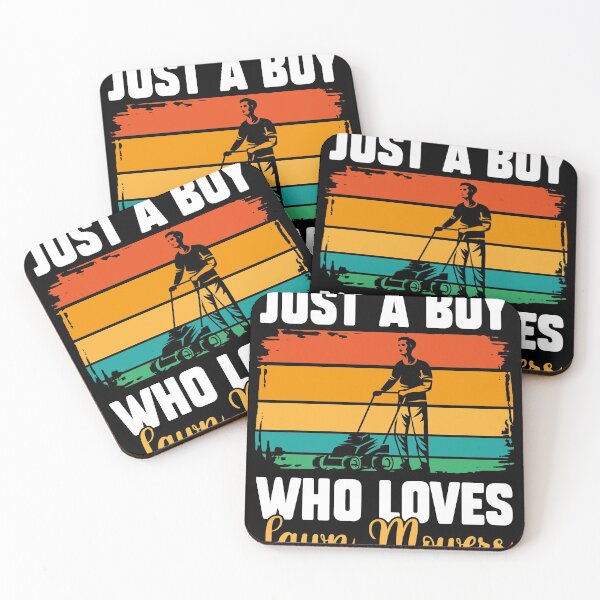 Item preview, Just A Boy Who Loves Lawn Mowers Funny Lawn Mowing designed and sold by MakeGoodChoices.