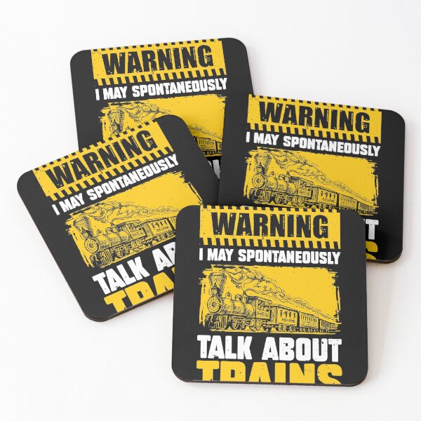 Item preview, Warning I May Spontaneously Talk About Trains designed and sold by MakeGoodChoices.