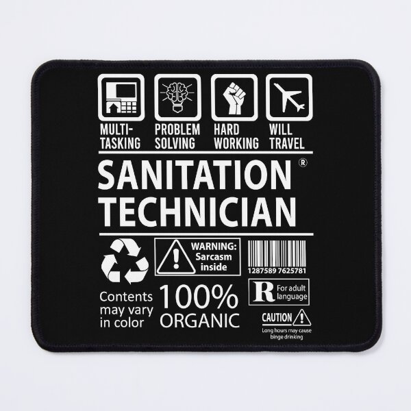 Item preview, Sanitation Technician T Shirt - MultiTasking Certified Job Gift Item Tee designed and sold by oslandefren.