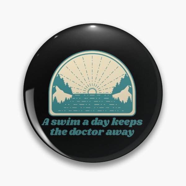 Item preview, A swim a day keeps the doctor away - Wild Swimming Tees designed and sold by WildSwimming.