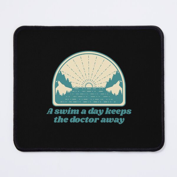 Item preview, A swim a day keeps the doctor away - Wild Swimming Tees designed and sold by WildSwimming.