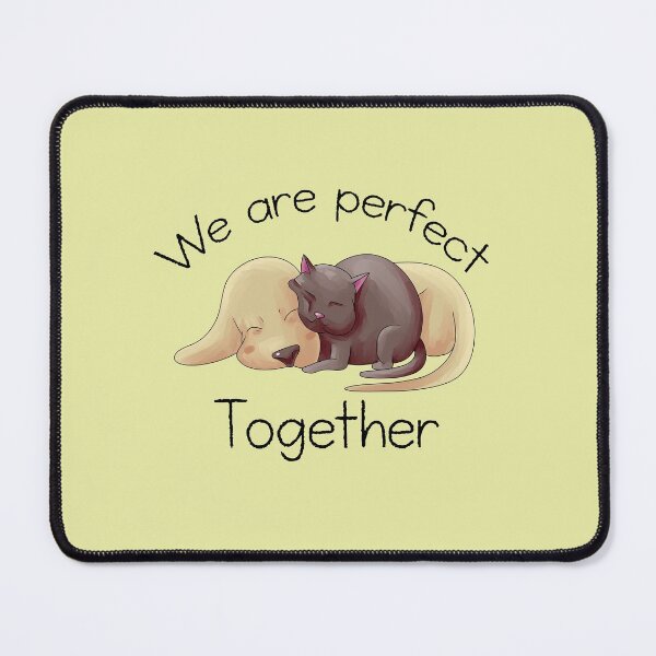 Item preview, Cute cat and dog napping - gift for valentine's designed and sold by croscreates.