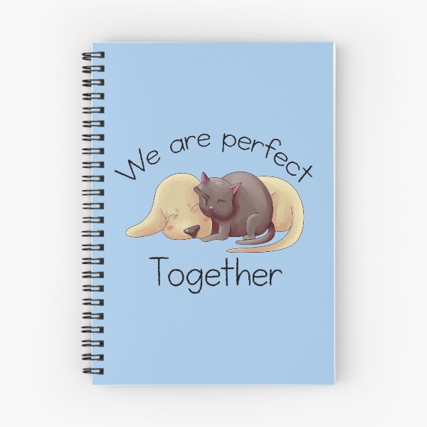 Item preview, Cute cat and dog napping - gift for valentine's designed and sold by croscreates.
