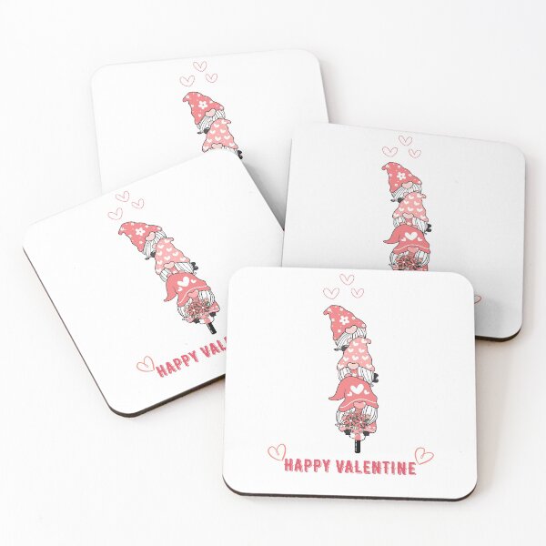 Item preview, Pink Valentine Gnome With Hearts Clipart designed and sold by bsrishika.