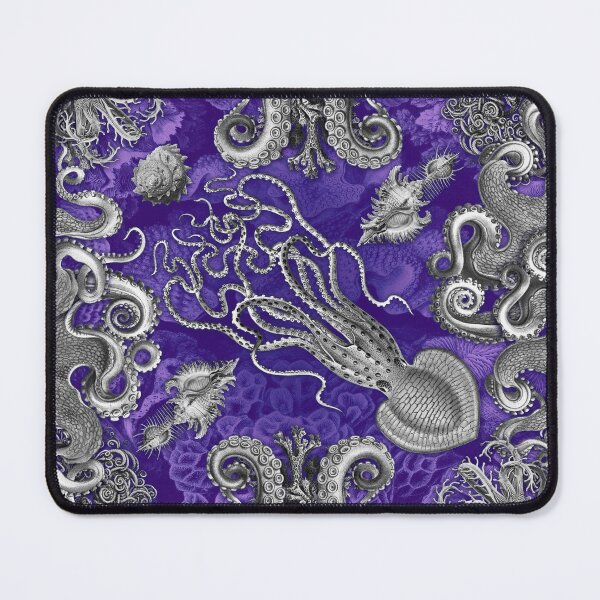 Item preview, Octopus Squid Kraken Art Tentacles Seashell Deep Sea Ocean Creatures Lover (Purple, Alt) designed and sold by Mechanical Whispers.