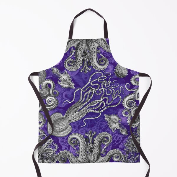 Item preview, Octopus Squid Kraken Art Tentacles Seashell Deep Sea Ocean Creatures Lover (Purple) designed and sold by Mechanical Whispers.