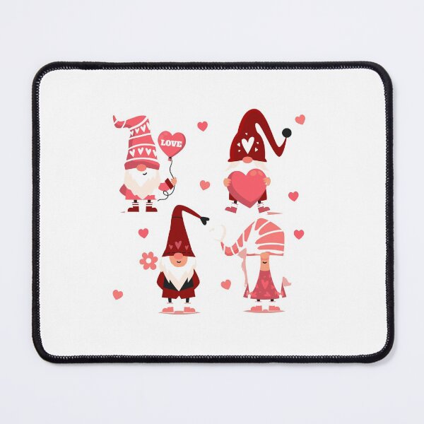 Item preview, Pink Valentine Gnome With Hearts Clipart designed and sold by bsrishika.