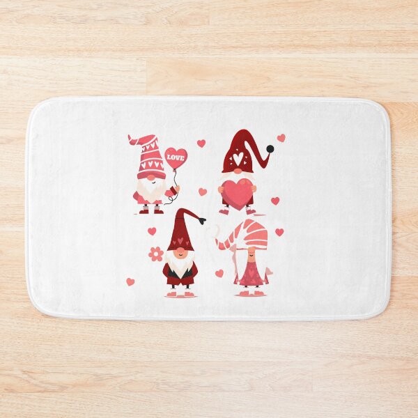Item preview, Pink Valentine Gnome With Hearts Clipart  designed and sold by bsrishika.