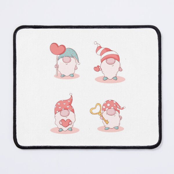 Item preview, Pink Valentine Gnome With Hearts Clipart designed and sold by bsrishika.
