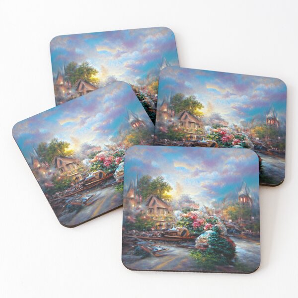 Item preview, House surrounded by trees Painting Art Work. designed and sold by Sloyar.