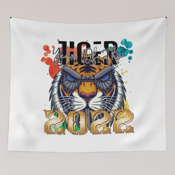 Item preview, Year Of The Tiger 2022 - Robot - Paint Splash Design designed and sold by onjcdesign.
