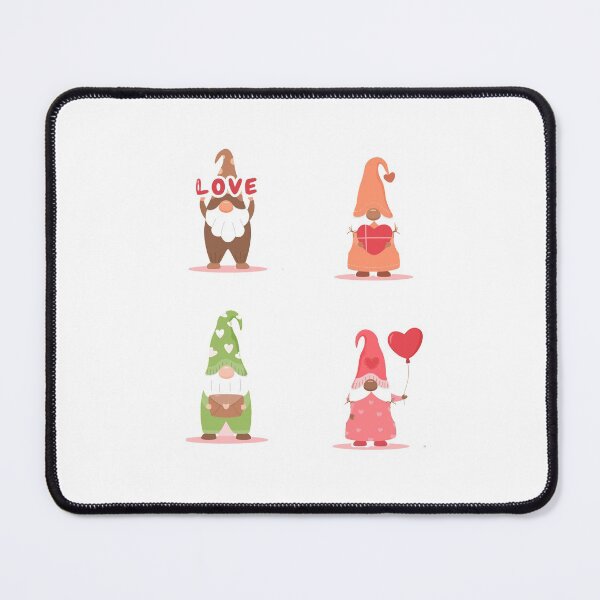 Item preview, Pink Valentine Gnome With Hearts Clipart designed and sold by bsrishika.
