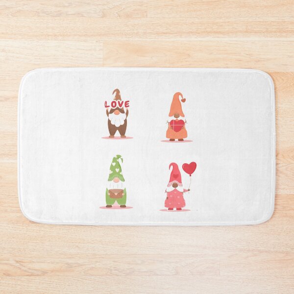 Item preview, Pink Valentine Gnome With Hearts Clipart designed and sold by bsrishika.