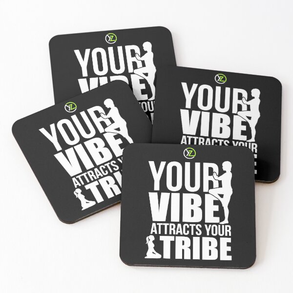 Item preview, Slick Modern Fun Your Yoga Vibe Attracts Your Tribe Design designed and sold by YogaZesty.