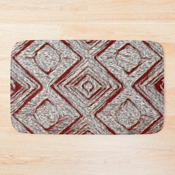 Item preview, Crimson Red Rhombi Kilim designed and sold by fatenanwar.