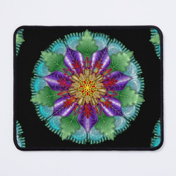 088_mandala_colorful_lines_colored Mouse Pad
