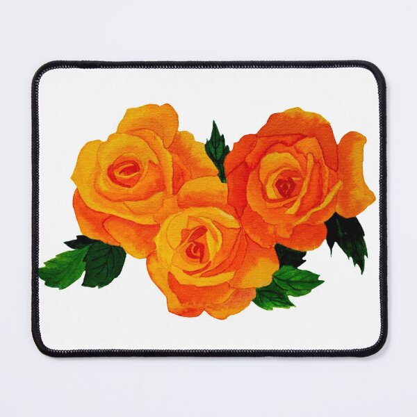Item preview, Orange Roses Artwork Watercolor Painting designed and sold by Wildzhinga.