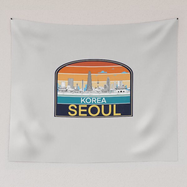Item preview, Korea Seoul Landscapes Sunset  designed and sold by JooArtPrints  ★★★★★.