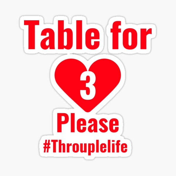 Table for 3 Sticker
