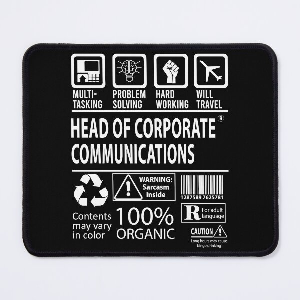 Item preview, Head Of Corporate Communications T Shirt - MultiTasking Certified Job Gift Item Tee designed and sold by sabinacsnm.