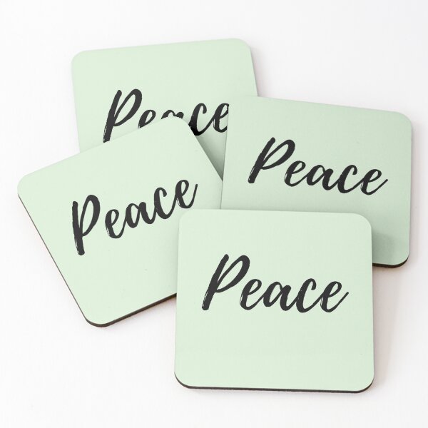 Item preview, Peace - Affirmation - Green background designed and sold by ActionFocus.