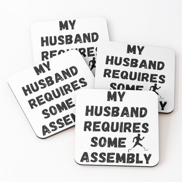 Item preview, My Husband Requires Some Assembly - Funny Amputee Leg Joke Gift For Amputees designed and sold by GhaliSmith.